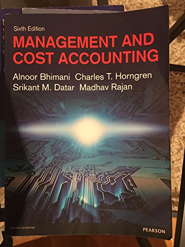 Stock image for Management and Cost Accounting for sale by WorldofBooks