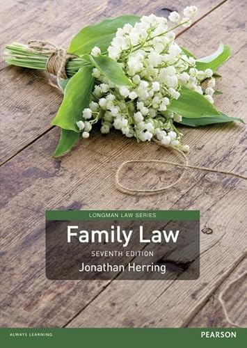 Beispielbild fr Family Law (Longman Law Series) zum Verkauf von WorldofBooks