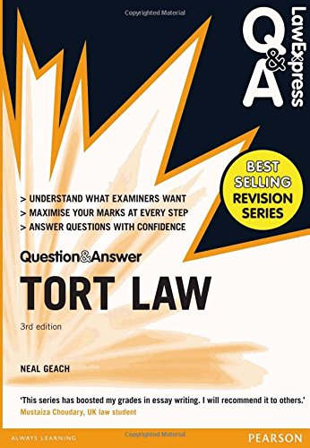 Beispielbild fr Law Express Question and Answer: Tort Law (Q&A revision guide) (Law Express Questions & Answers) zum Verkauf von Goldstone Books