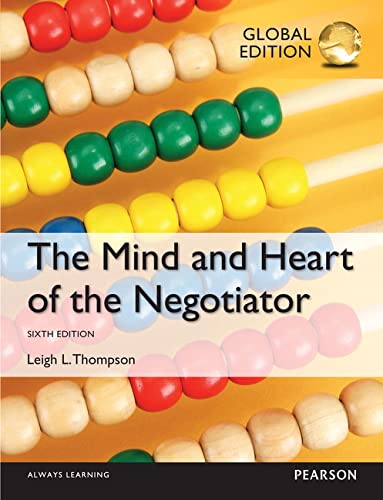 Stock image for Mind and Heart of the Negotiator, Global Edition for sale by Front Cover Books