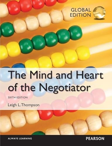 Stock image for Mind and Heart of the Negotiator, Global Edition for sale by GoldenWavesOfBooks