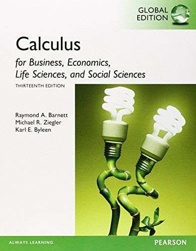 9781292073651: Calculus for Business, Economics, Life Sciences, and Social Sciences wih MyMathLab, Global Edition