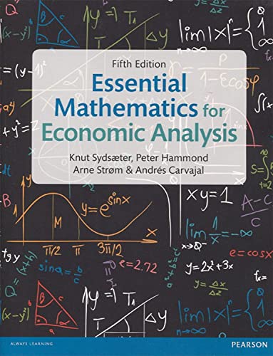 Beispielbild fr Essential Mathematics for Economic Analysis (5th Edition) zum Verkauf von SecondSale