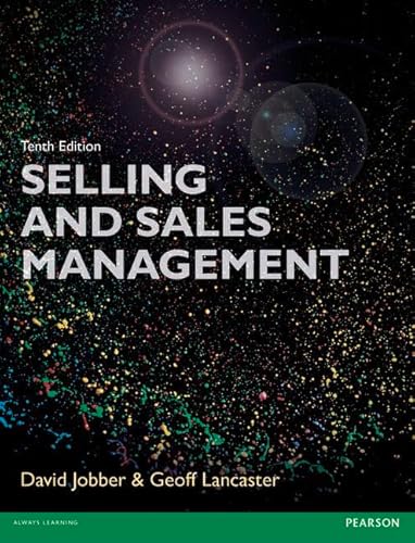 Beispielbild fr Selling and Sales Management 10th Edn zum Verkauf von Better World Books Ltd