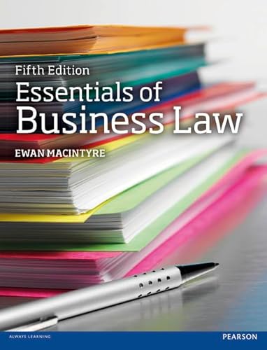 Beispielbild fr Essentials of Business Law zum Verkauf von WorldofBooks
