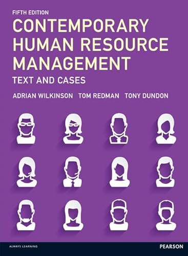 Imagen de archivo de Contemporary Human Resource Management: Text and Cases a la venta por BooksRun