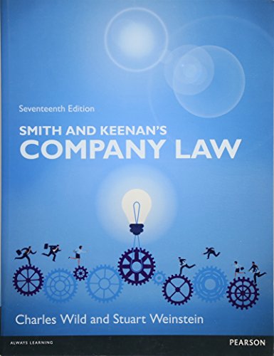 Imagen de archivo de Smith and Keenan's Company Law a la venta por Better World Books Ltd