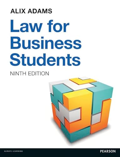 9781292088938: Law For Business Students