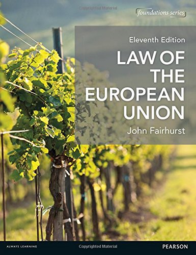 9781292090337: Law of the European Union (Foundation Studies in Law Series)