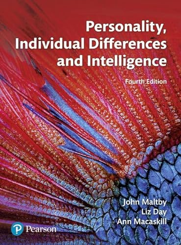 Imagen de archivo de Personality, Individual Differences and Intelligence (4th Edition) a la venta por SellOnline2020