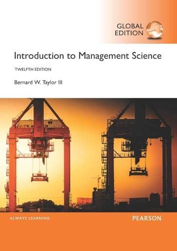 Stock image for Introduction to Management Science Global Edition for sale by Hamelyn