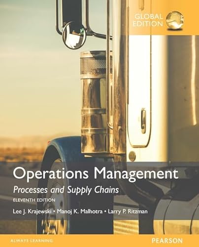 Beispielbild fr Operations Management: Processes and Supply Chains, Global Edition zum Verkauf von Anybook.com