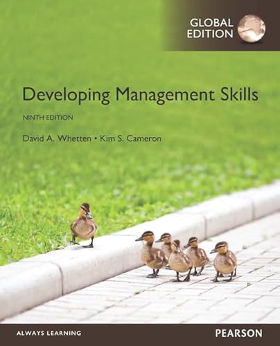 Beispielbild fr Developing Management Skills Global Edit zum Verkauf von MusicMagpie