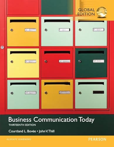 Beispielbild fr Business Communication Today, Global Edition zum Verkauf von SecondSale