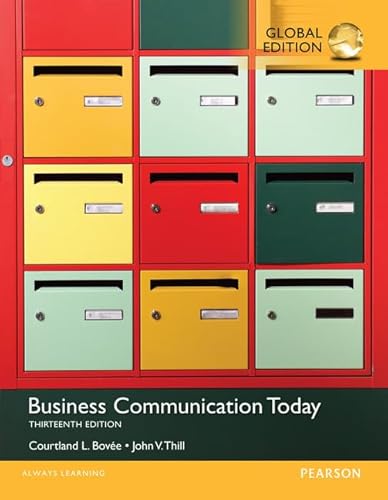 Stock image for Business Communication Today, Global Edition for sale by Front Cover Books