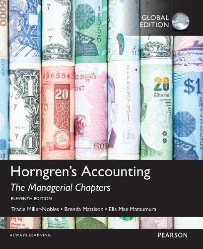 9781292105871: Horngren's Accounting: The Managerial Chapters, Global Edition