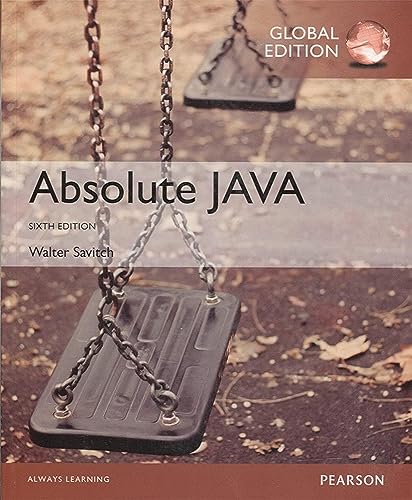 9781292109220: Absolute Java, Global Edition