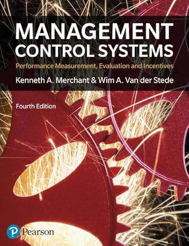 Beispielbild fr Management Control Systems: Performance Measurement, Evaluation And Incentives zum Verkauf von BooksRun