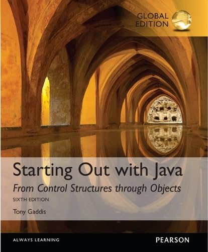 9781292110783: Starting Out with Java: From Control Structures through Objects with MyProgrammingLab, Global Edition