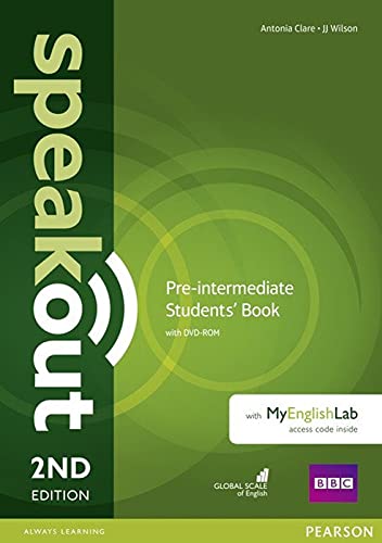 Imagen de archivo de Speakout Pre-Intermediate. Students' Book with DVD-ROM and MyEnglishLab Access Code Pack a la venta por medimops