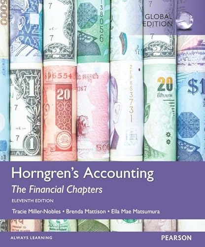 Horngrens Accounting The Financial Chapters 10th Edition Horngrens Accounting The Financial Chapters 10th Edition