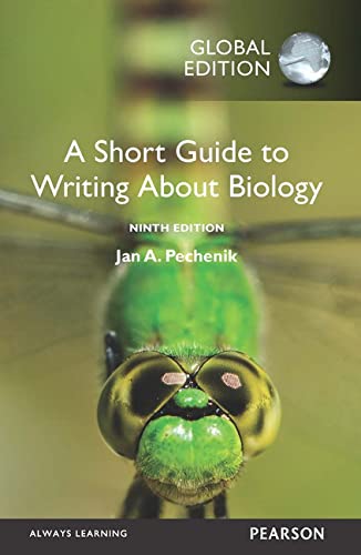 9781292120836: A Short Guide to Writing about Biology, Global Edition