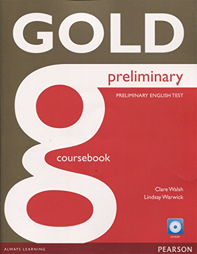 9781292124933: GOLD PRELIMINARY COURSEBOOK WITH CD-ROM PACK