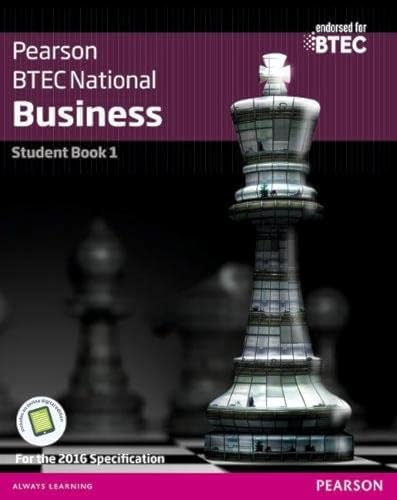 Beispielbild fr BTEC Nationals Business Student Book 1 + Activebook: For the 2016 specifications (BTEC Nationals Business 2016) zum Verkauf von Book Deals