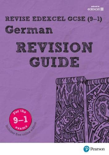 9781292132099: Pearson REVISE Edexcel GCSE (9-1) German Revision Guide: (with free online Revision Guide) for home learning, 2021 assessments and 2022 exams (Revise Edexcel GCSE Modern Languages 16)