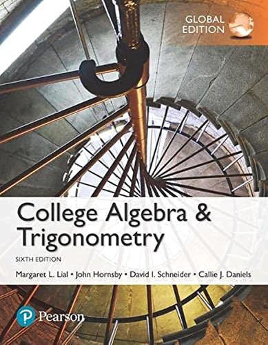 Beispielbild fr College Algebra and Trigonometry Global Edition zum Verkauf von Buchpark