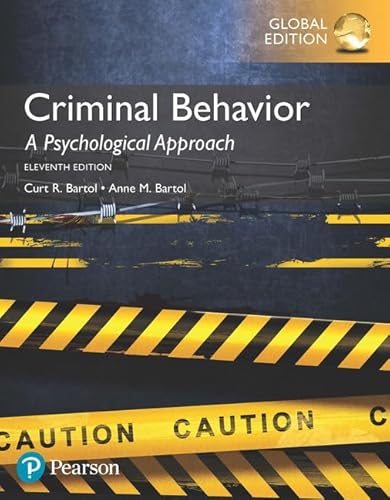 9781292157719: Criminal Behavior: A Psychological Approach, Global Edition