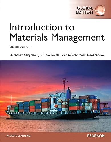 Stock image for Introduction to Materials Management for sale by medimops