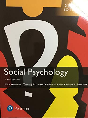 Imagen de archivo de Social Psychology, Global Edition a la venta por ThriftBooks-Dallas