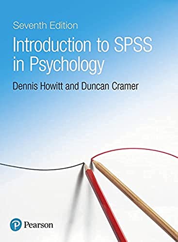 Stock image for Introduction to SPSS in Psychology for sale by Revaluation Books