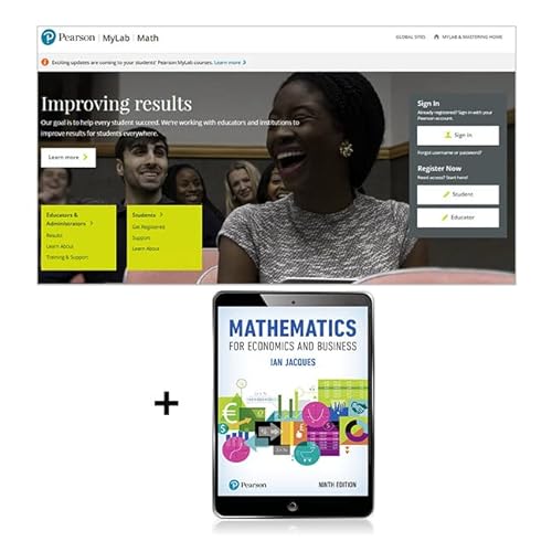 Stock image for Mathematics for Economics and Business with MyLab Math Global for sale by PBShop.store UK