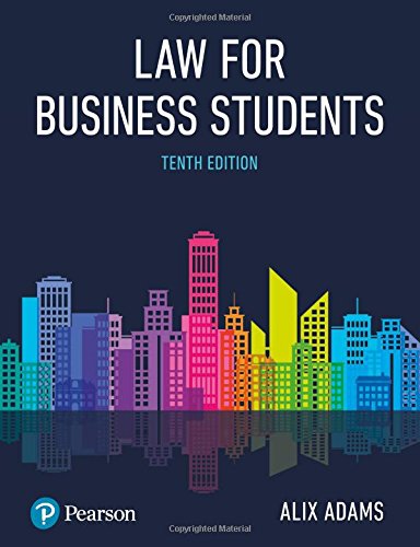 Stock image for Adams: Law for Business Students p10 for sale by WorldofBooks