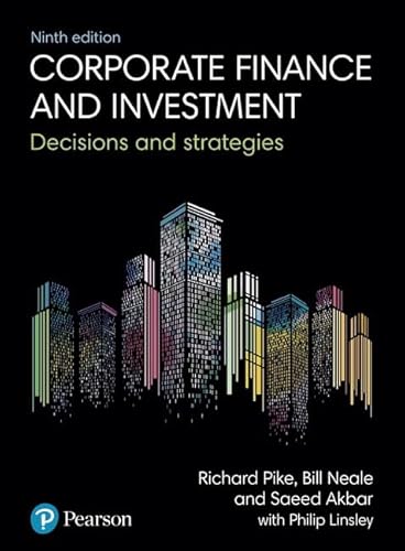 9781292208541: Corporate Finance and Investment: Decisions and Strategies