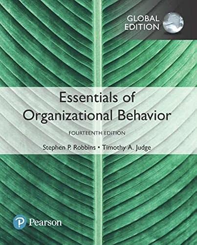 Stock image for Essentials of Organizational Behavior, Global Edition for sale by HPB-Red