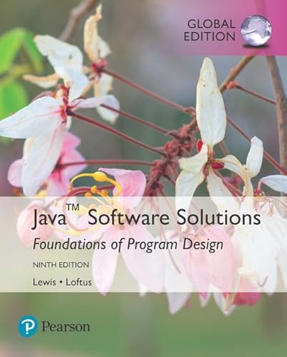 9781292221724: Java Software Solutions