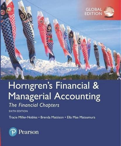 Stock image for Horngren's Financial Managerial Accounting, The Financial Chapters, Global Edition for sale by Books of the Smoky Mountains