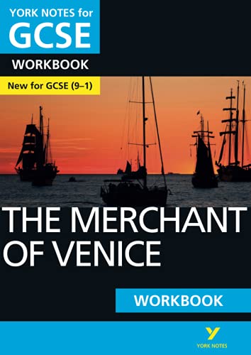 Imagen de archivo de The Merchant of Venice: York Notes for GCSE (9-1) Workbook: - the ideal way to catch up, test your knowledge and feel ready for 2022 and 2023 assessments and exams a la venta por AwesomeBooks
