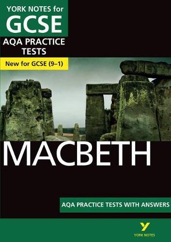 Beispielbild fr Macbeth AQA Practice Tests: York Notes for GCSE (9-1): - the best way to practise and feel ready for 2022 and 2023 assessments and exams zum Verkauf von WorldofBooks