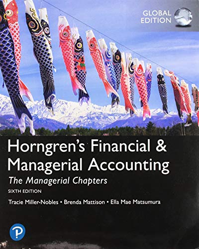 9781292246376: Horngren's Financial & Managerial Accounting, The Managerial Chapters + MyLab Accounting with Pearson eText, Global Edition