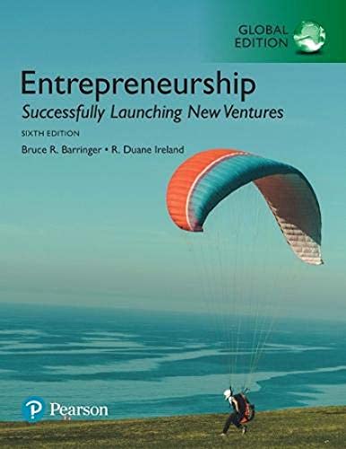 Imagen de archivo de Entrepreneurship: Successfully Launching New Ventures, Global Edition a la venta por Goodwill Southern California