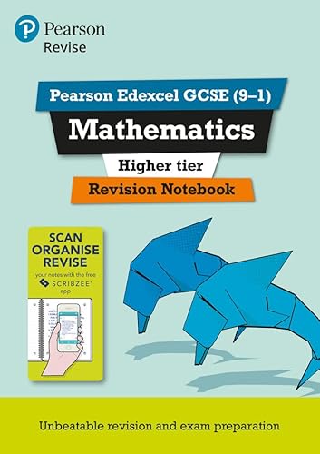 Stock image for Pearson REVISE Edexcel GCSE (9-1) Maths Higher Revision Notebook: for home learning, 2021 assessments and 2022 exams (REVISE Edexcel GCSE Maths 2015) for sale by Greener Books
