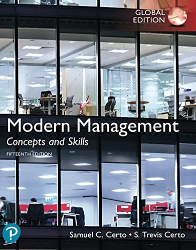 Imagen de archivo de Modern Management: Concepts and Skills, Global Edition a la venta por SMASS Sellers