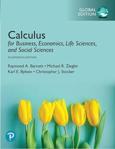 Imagen de archivo de Calculus for Business, Economics Life Science & Social Sciences 14/ed a la venta por Romtrade Corp.
