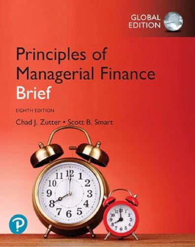 9781292267142: Principles of Managerial Finance, Brief Global Edition