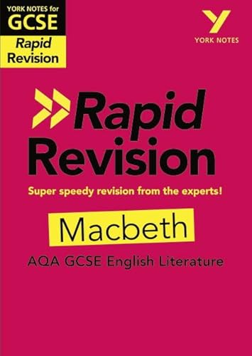 9781292270876: York Notes for AQA GCSE Rapid Revision: Macbeth catch up, revise and be ready for and 2023 and 2024 exams and assessments: - catch up, revise and be ready for 2022 and 2023 assessments and exams