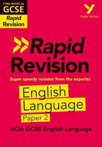 Beispielbild fr York Notes for AQA GCSE (9-1) Rapid Revision: AQA English Language Paper 2: - catch up, revise and be ready for 2022 and 2023 assessments and exams zum Verkauf von WorldofBooks